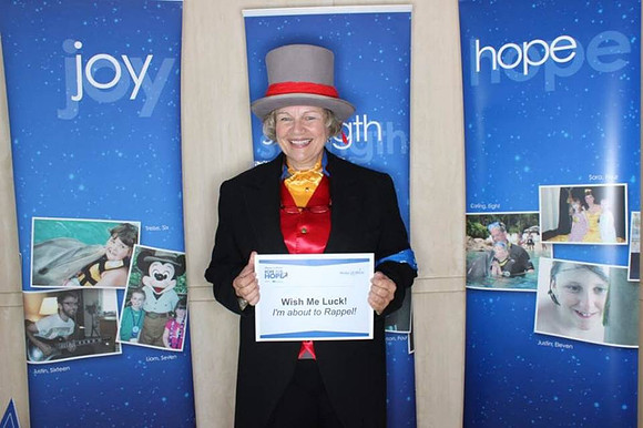 As Jiminy Cricket -Rope for Hope fundraiser for Make-a-Wish foundation