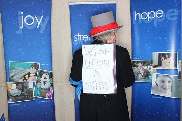 As Jiminy Cricket -Rope for Hope fundraiser for Make-a-Wish foundation